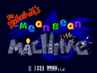 Dr Robotnik's Mean Bean Machine title Screen
